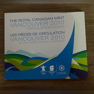 Royal Canadian Mint Vancouver 2010 Circulation Coins Set - Blue and Green